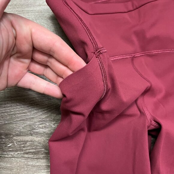 Lululemon Athletic Swift Speed HR Crop Yoga Pants 21” Mulled Wine Women’s Sz 2 - Picture 6 of 9